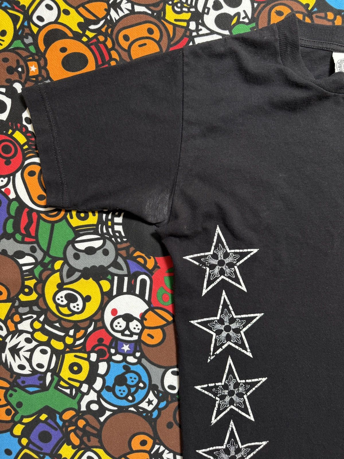 Chrome Hearts Chrome Hearts Vintage Black T Bar Logo Tee Size US S / EU 44-46 / 1 - 7 Thumbnail
