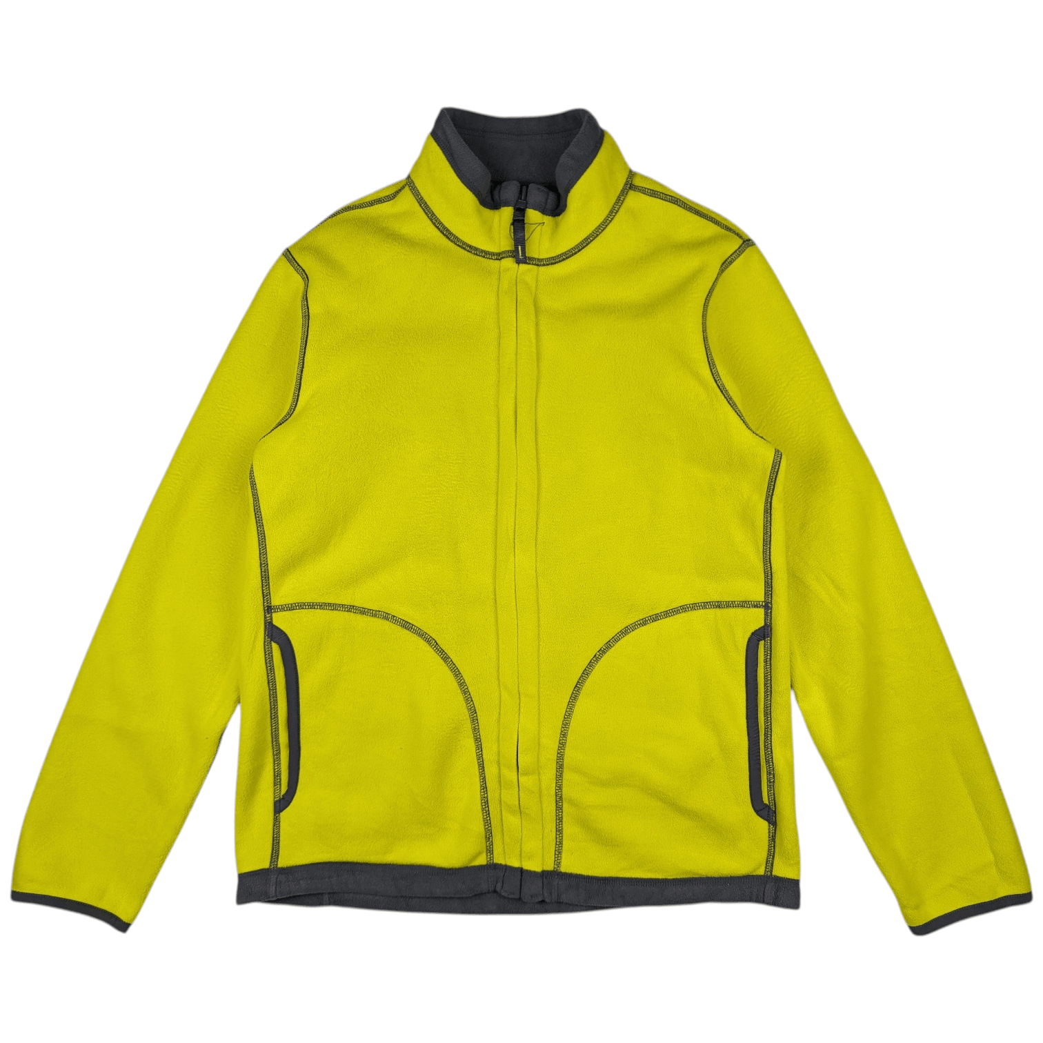 Uniqlo UNIQLO Reversible Grey Yellow Sherpa Fleece Jacket Size US S / EU 44-46 / 1 - 13 Thumbnail