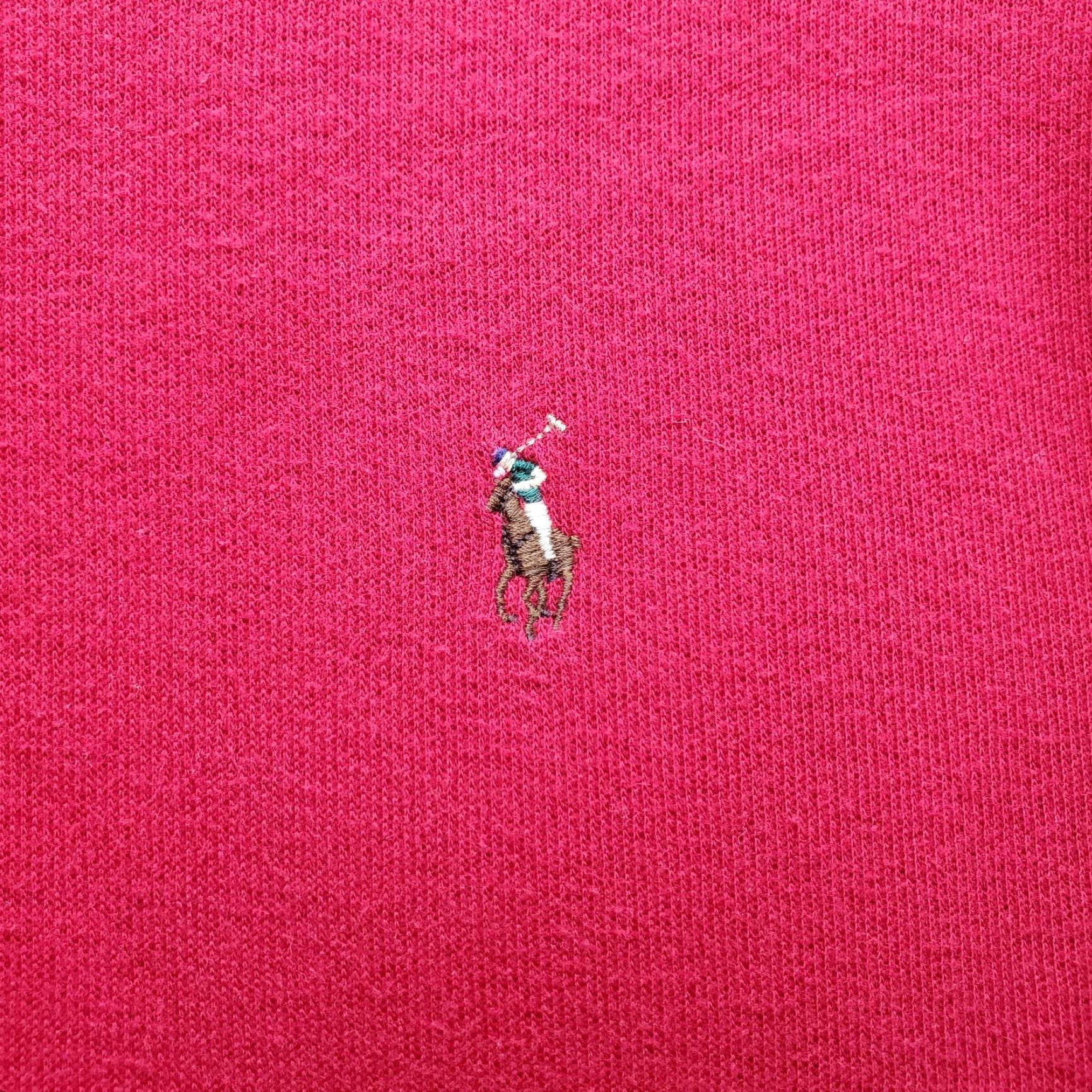Polo Ralph Lauren Polo Ralph Lauren Sweater Mens Large Red Estate Rib Long Sleeve Slit Quarter Zip Size US L / EU 52-54 / 3 - 4 Thumbnail