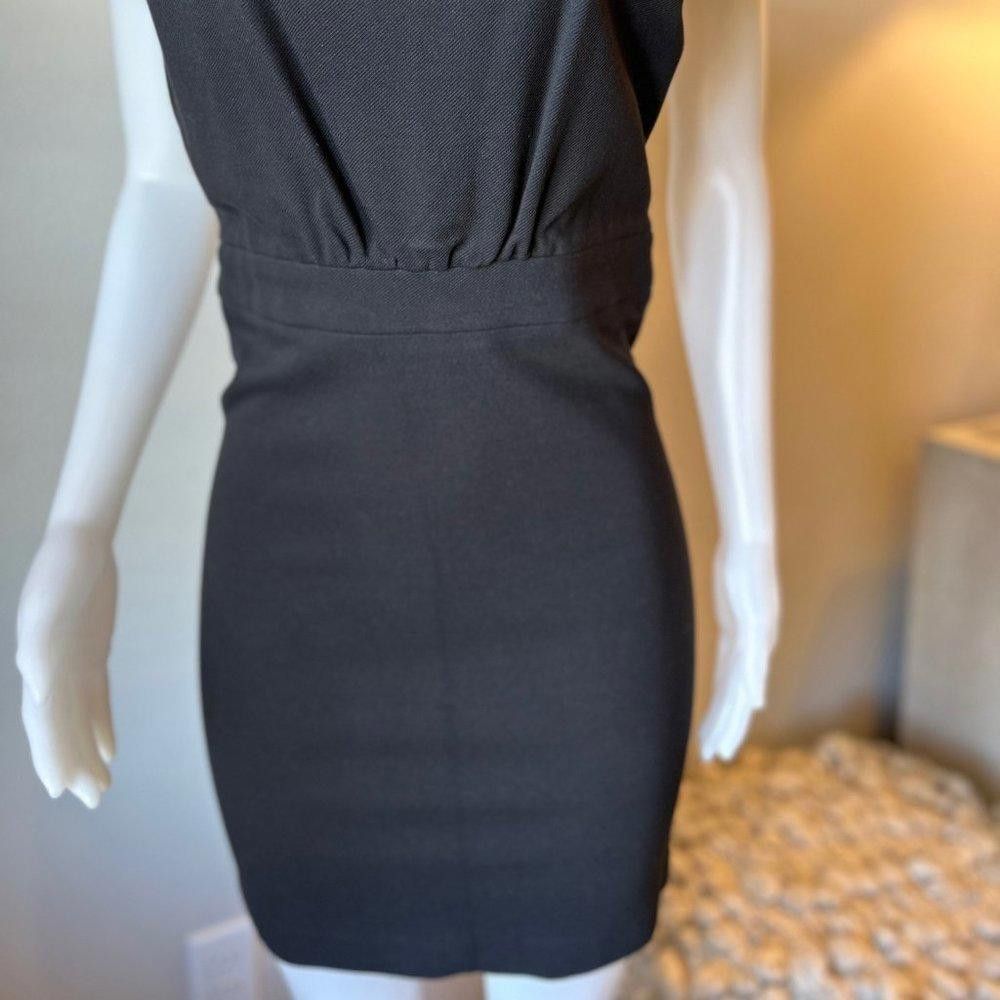 Designer Twelfth Street by Cynthia Vincent Exposed Zipper Black Dress Size M / US 6-8 / IT 42-44 - 7 Thumbnail