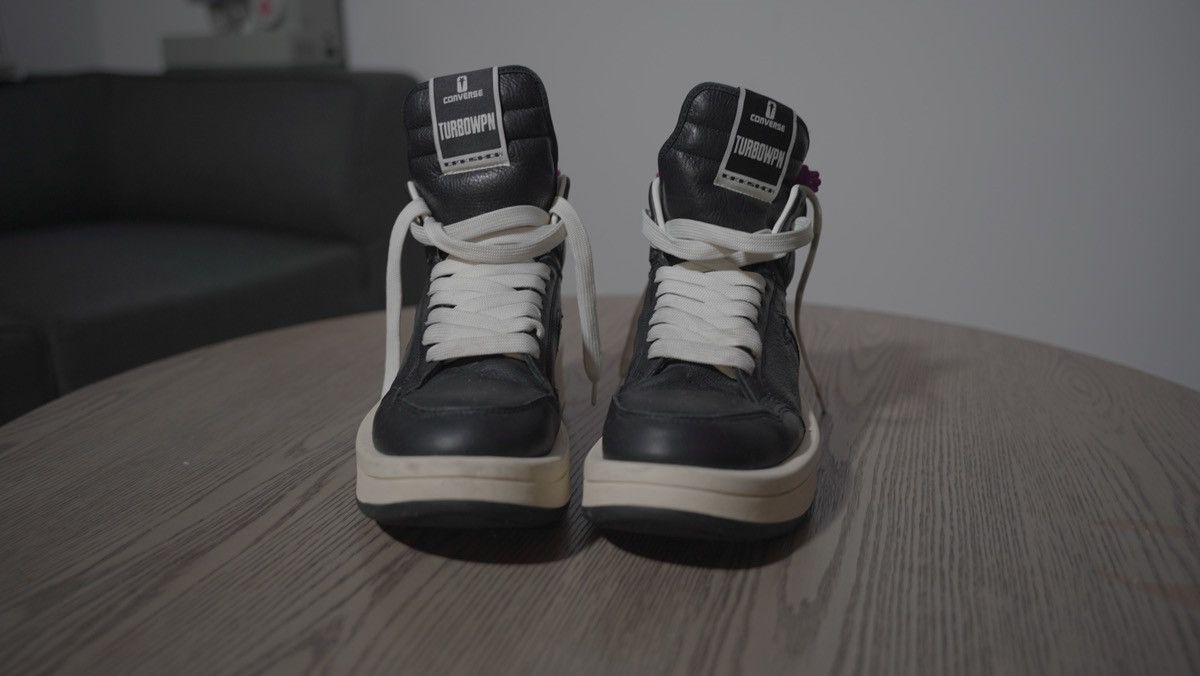 image of Rick Owen’S X Comverse Turbowpn Shoes in Black, Men's (Size 10)