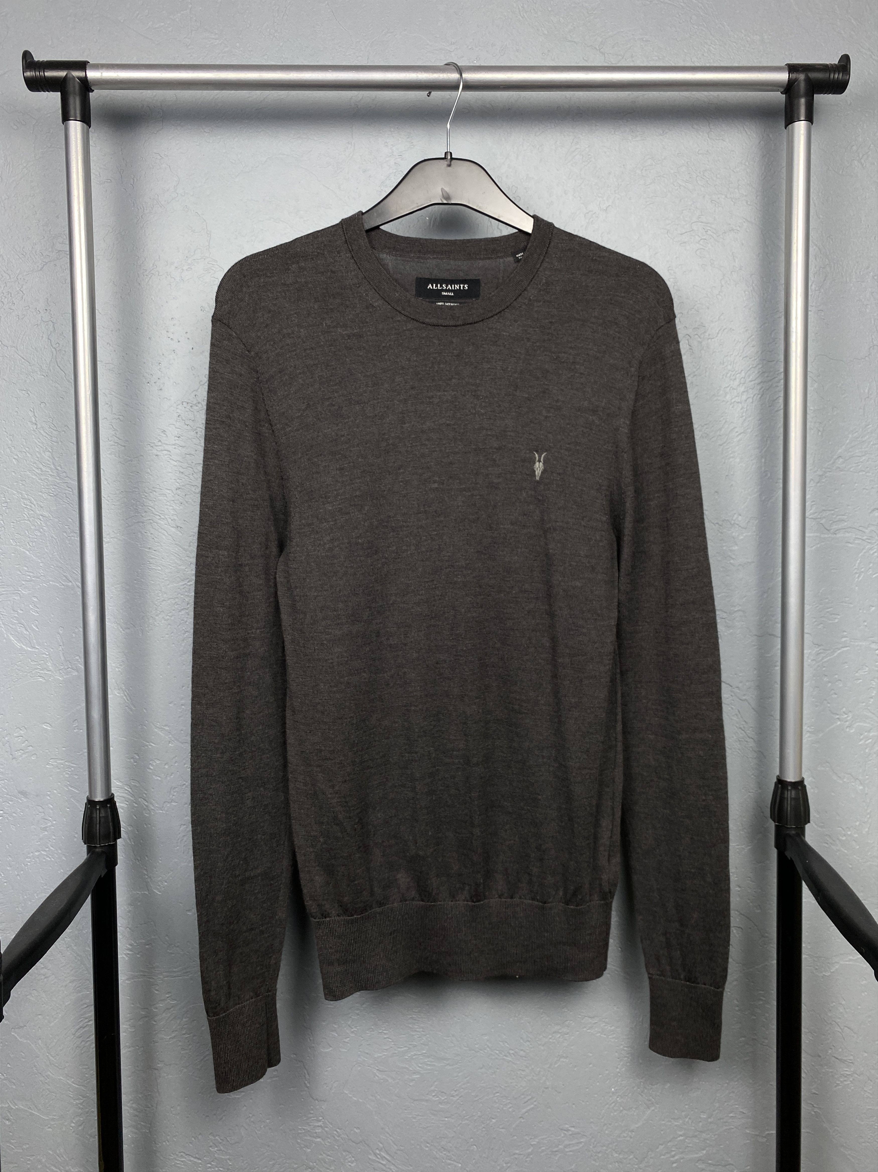Allsaints × Vintage AllSaints Mens Mode Merino Crew Neck Wool Knit Sweater Size US S / EU 44-46 / 1 - 1 Thumbnail