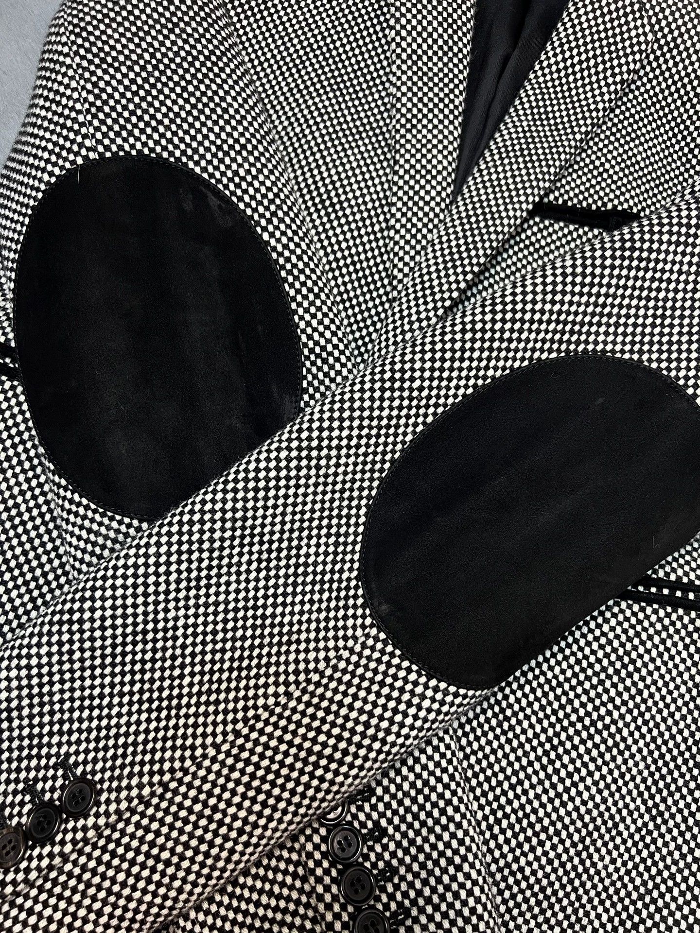 Saint Laurent Paris Authentic Saint Laurent SLP white checkerboard wool suit Size 50R - 4 Thumbnail
