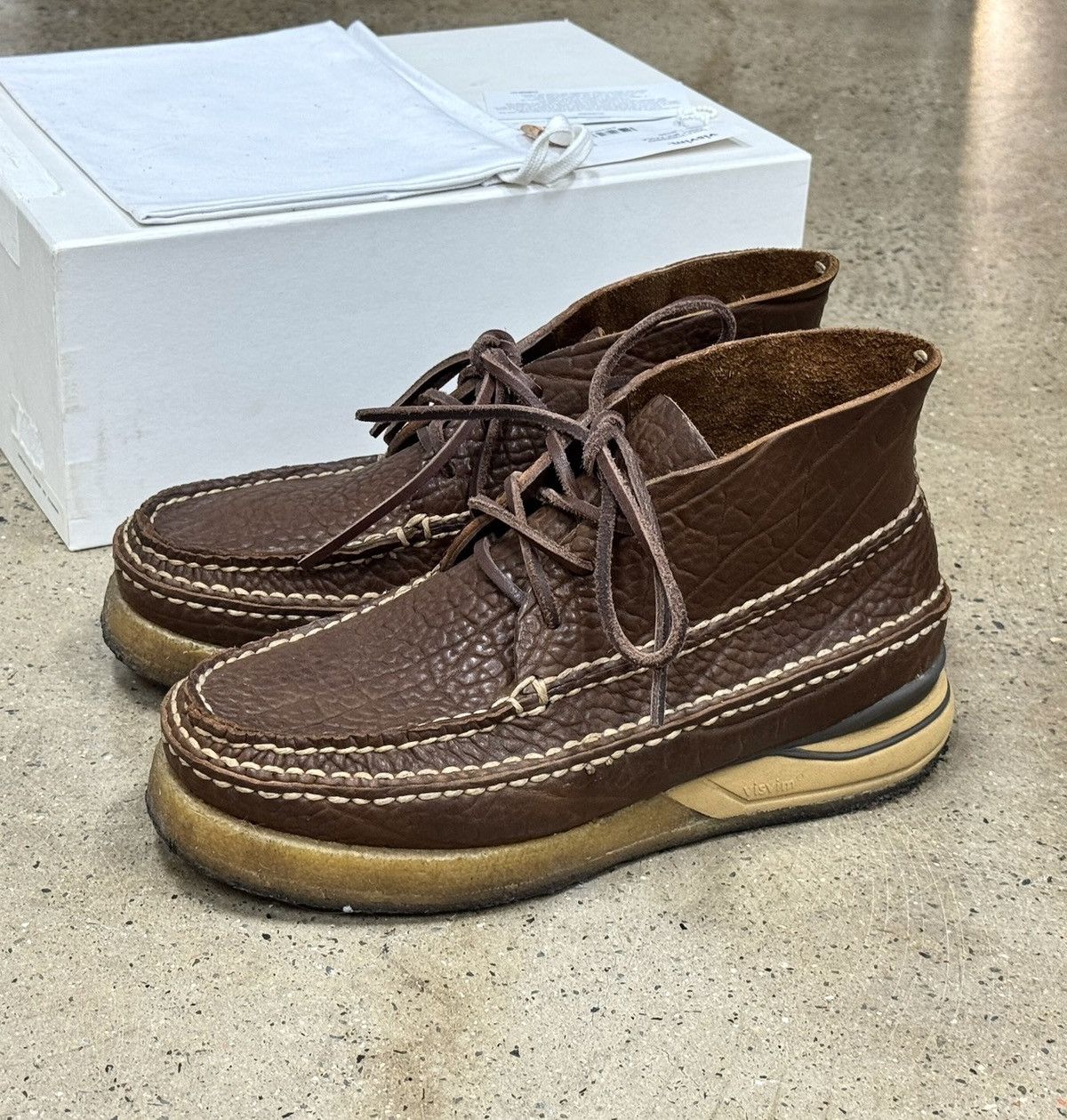 Visvim Visvim 21aw Canoe Moc II-Folk DK.Brown Size US 9.5 / EU 42-43 - 1 Thumbnail