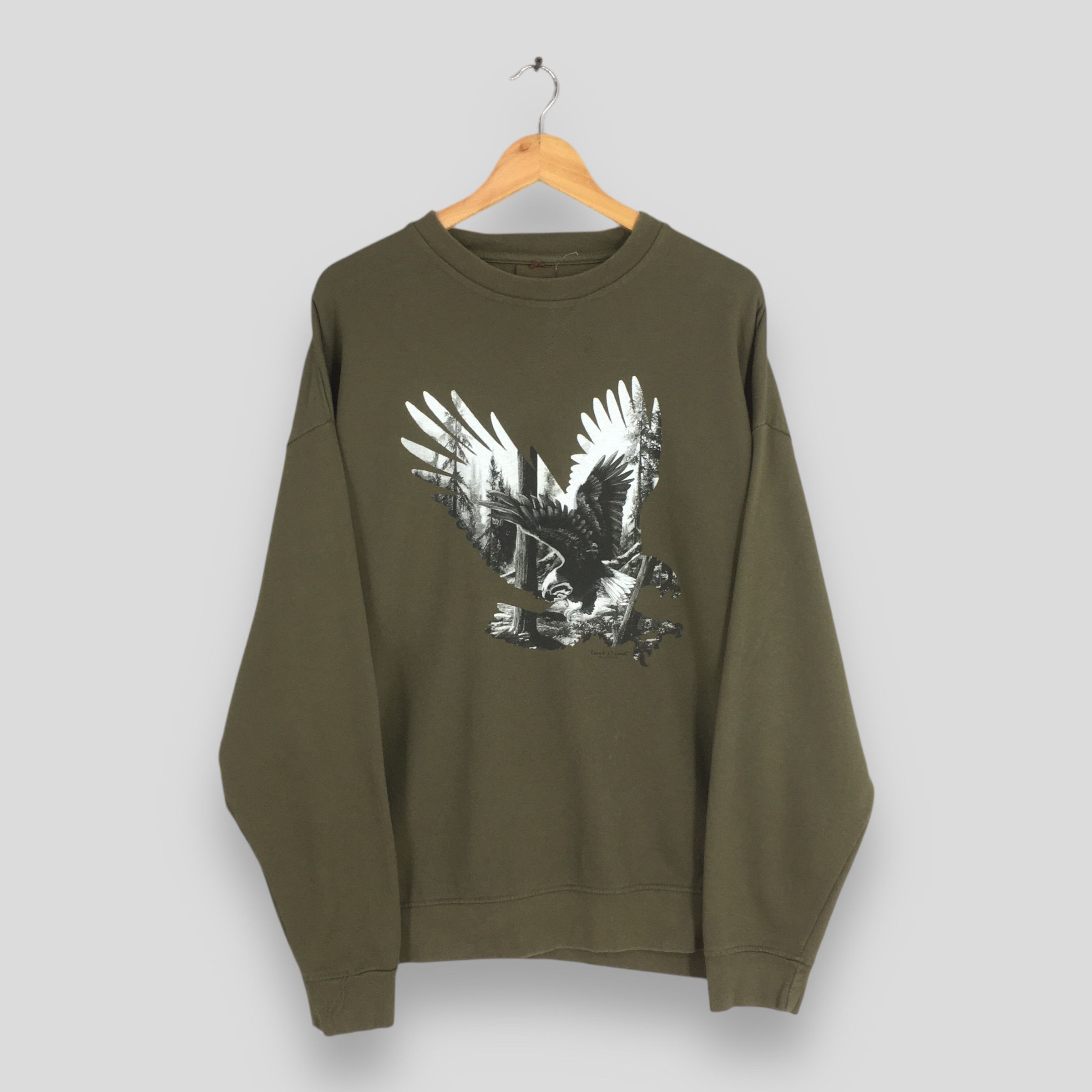 Vintage Vintage Lost Creek Eagle Green Sweatshirt 2XLarge Size US XXL / EU 58 / 5 - 1 Thumbnail