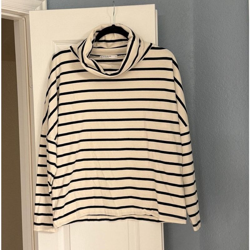 Other Stateside Cotton Jersey Funnel Neck Top Large Size L / US 10 / IT 46 - 1 Thumbnail