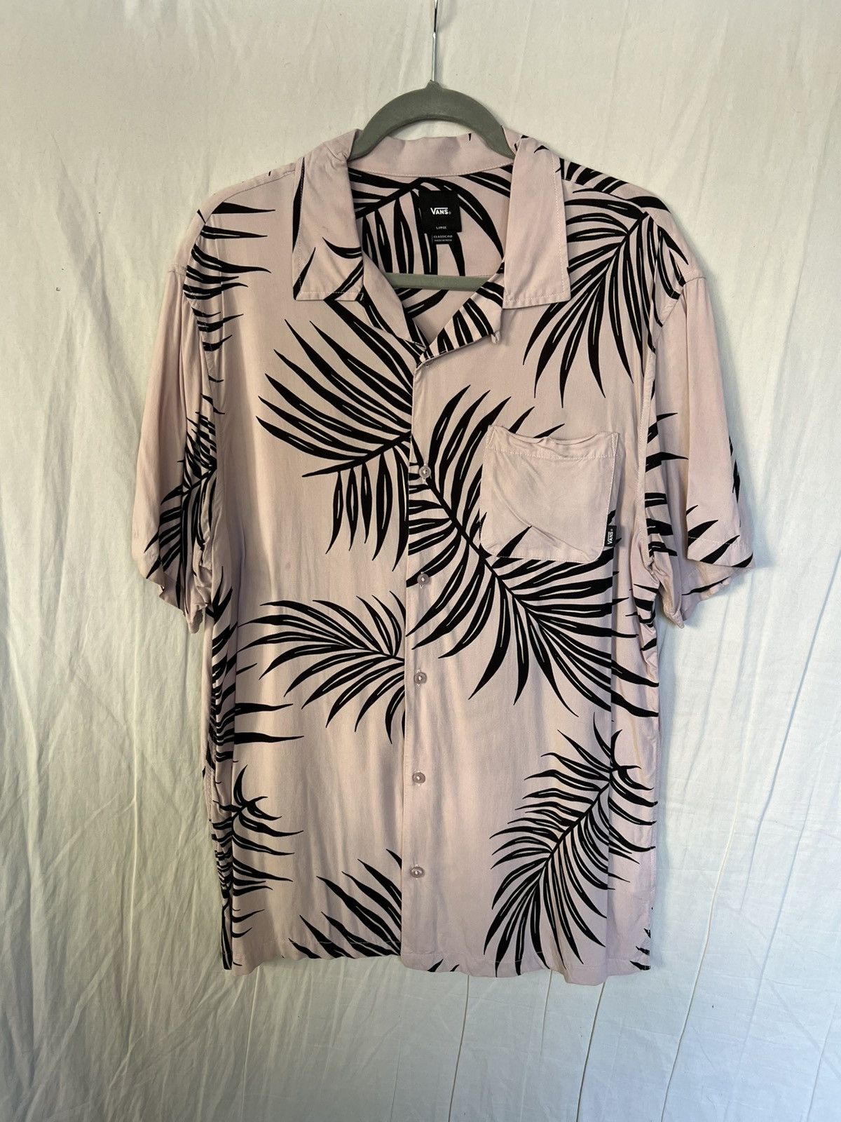 Vans Vans Floral Pink Button Up Shirt Size US L / EU 52-54 / 3 - 1 Thumbnail