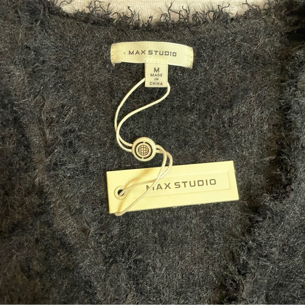 Other NWT New $138 Max Studio Fur Black Vest With Pockets Size M Size M / US 6-8 / IT 42-44 - 7 Thumbnail