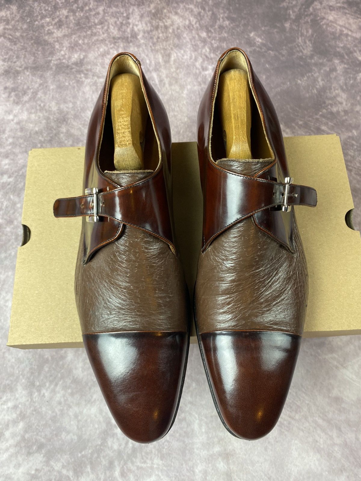 Moreschi Moreschi For Russel Bromley Brown Monk Strap Shoes Uk 9.5 Size US 10.5 / EU 43-44 - 4 Thumbnail