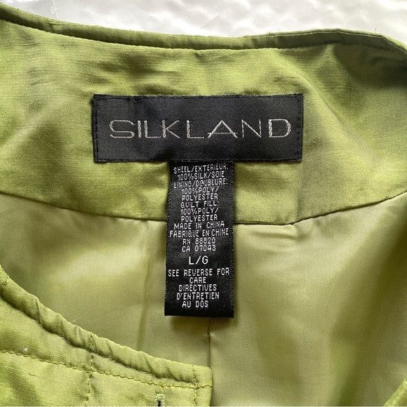 Vintage Vintage Silk Quilted Cropped Light Jacket - Medium Size M / US 6-8 / IT 42-44 - 8 Thumbnail
