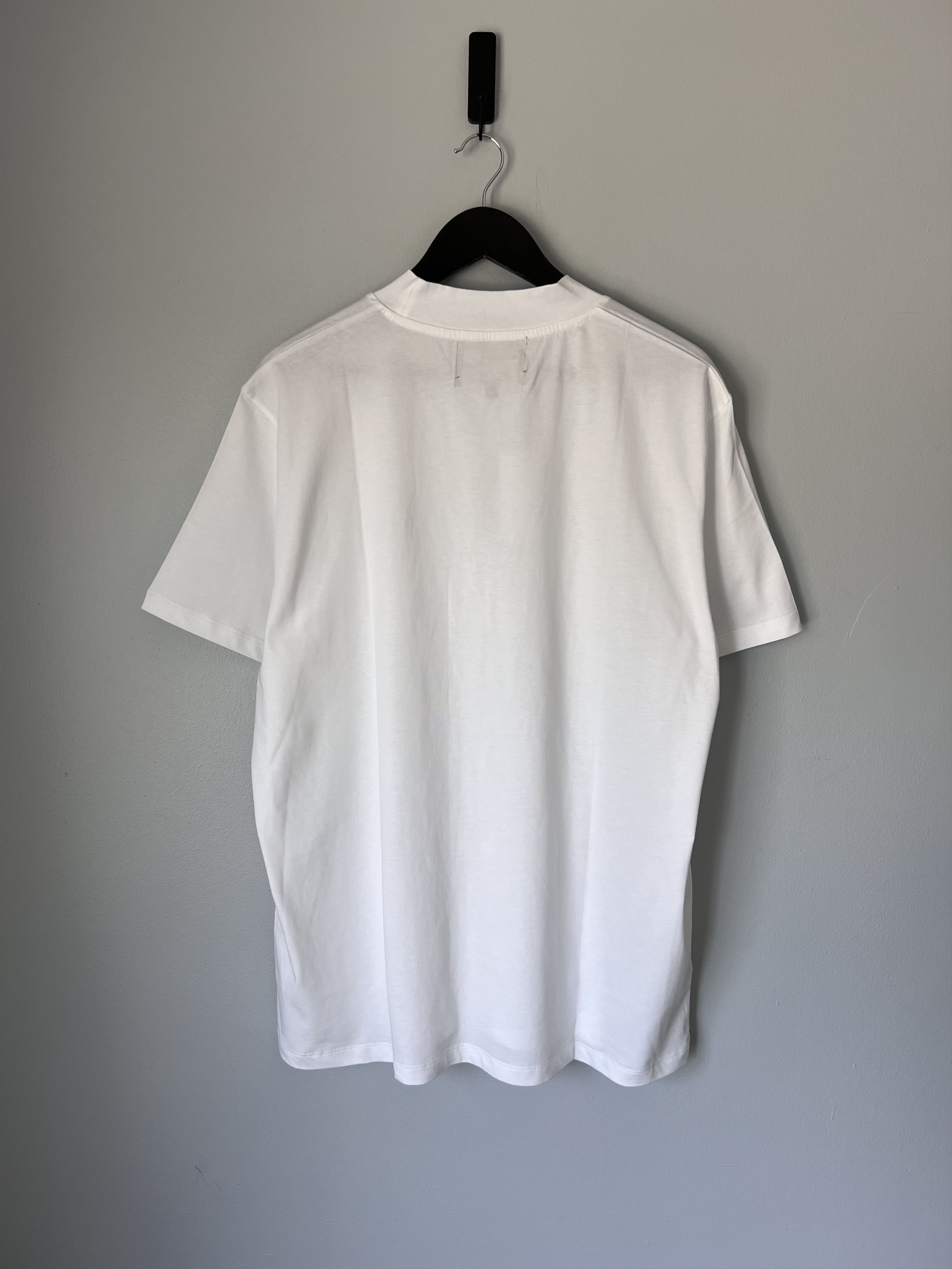 Fred Perry × Raf Simons Raf Simons Fred Perry Mock Neck Tee in White Size US XL / EU 56 / 4 - 3 Thumbnail