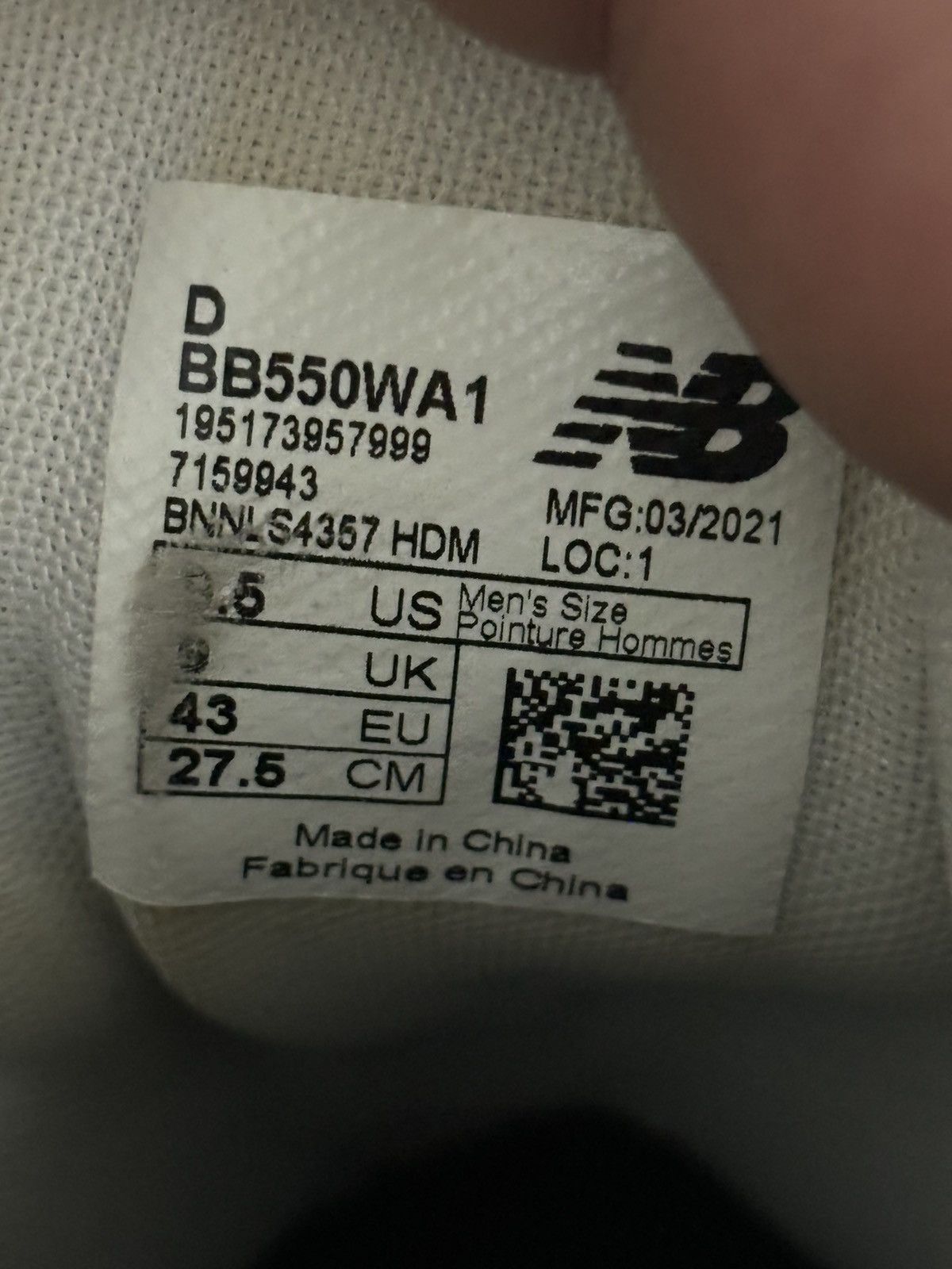 New Balance New Balance 550 Navy Size US 9.5 / EU 42-43 - 7 Thumbnail