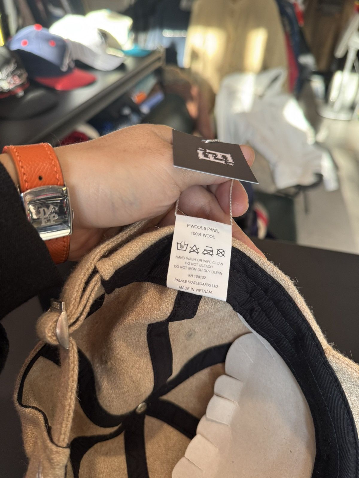 Palace Palace wool hat P - Logo ( beige) Size ONE SIZE - 7 Thumbnail