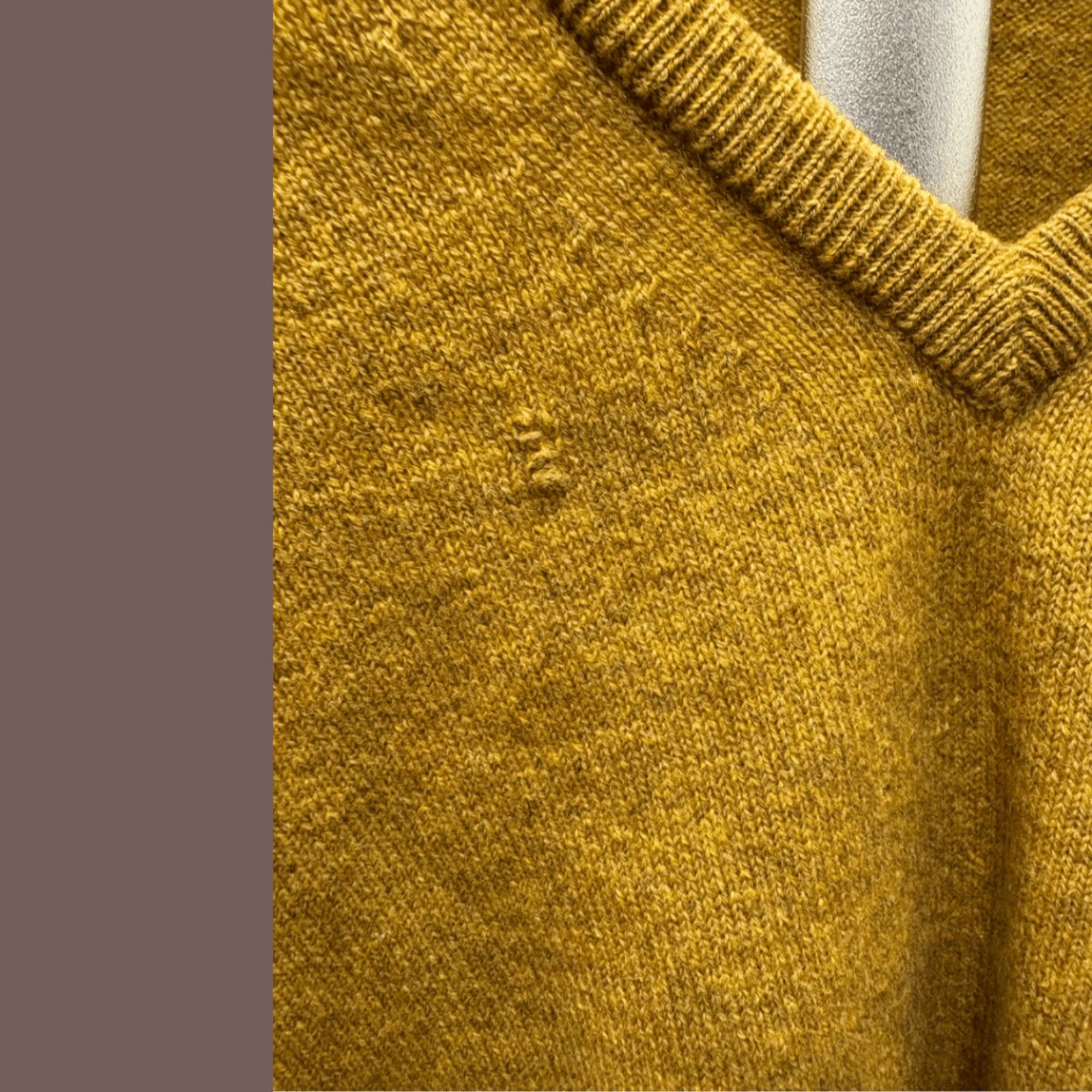 Lands' End × Vintage VTG Lambswool Sweater | Lands’ End Mustard XL Size US XL / EU 56 / 4 - 5 Thumbnail