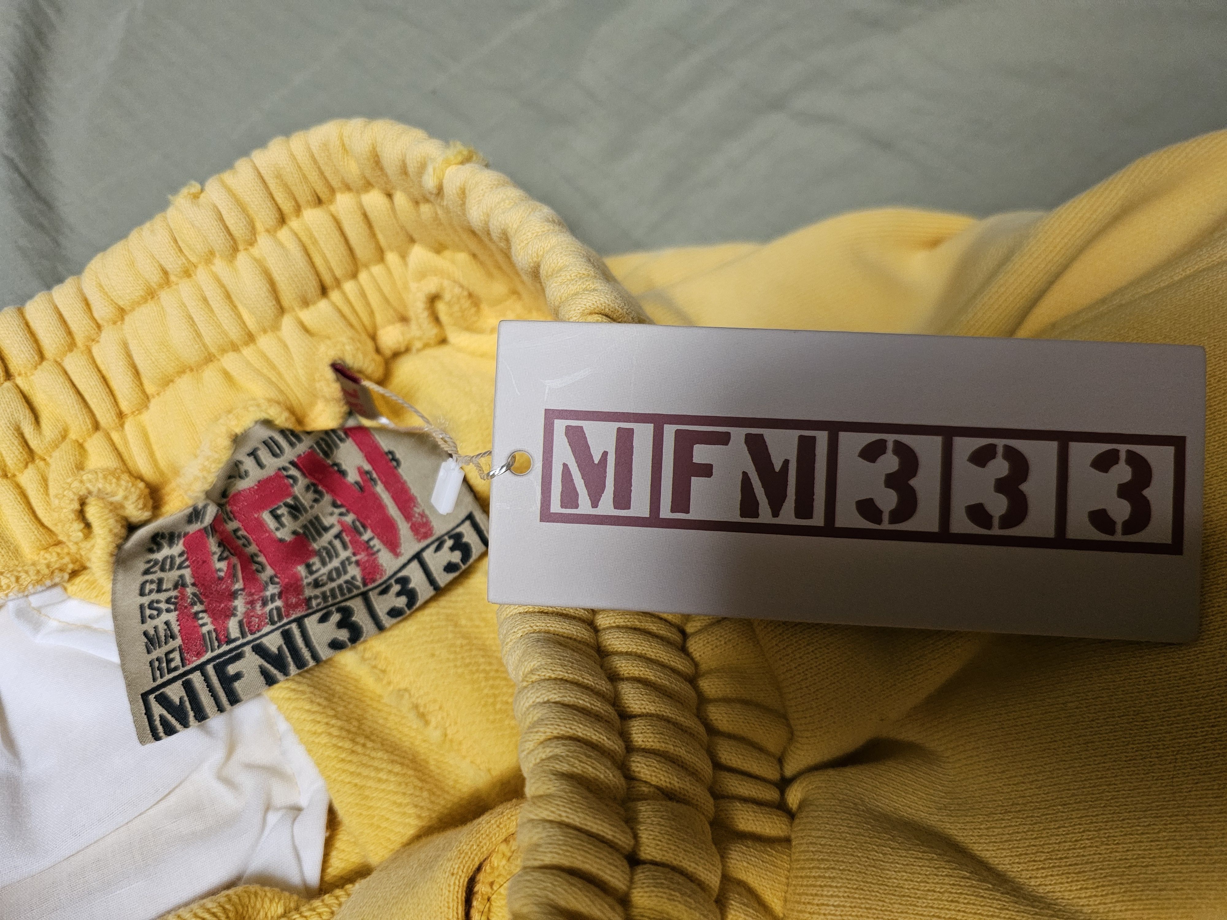 murd333r.fm MURD333R FM General Issue: Special Ops Sweatpants -Yellow Size US 36 / EU 52 - 3 Thumbnail