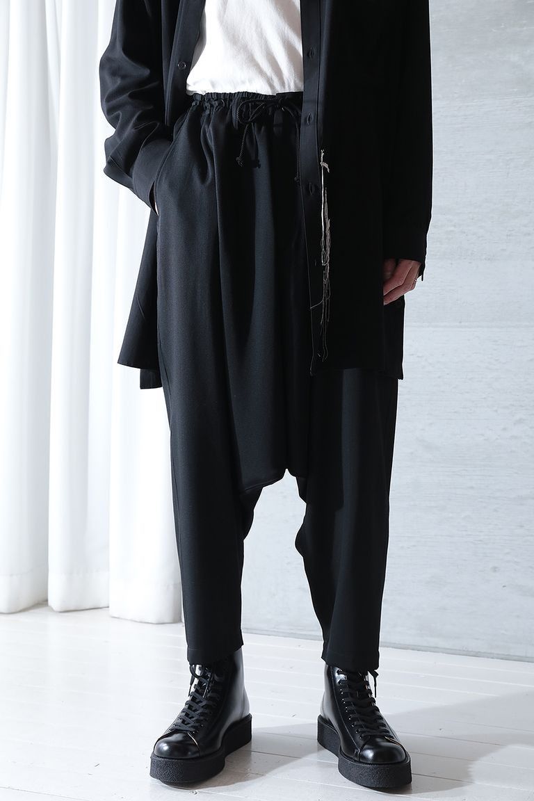 Yohji Yamamoto Pour Homme 23ss GABARDINE O-SARROUEL PANTS HZ-P09