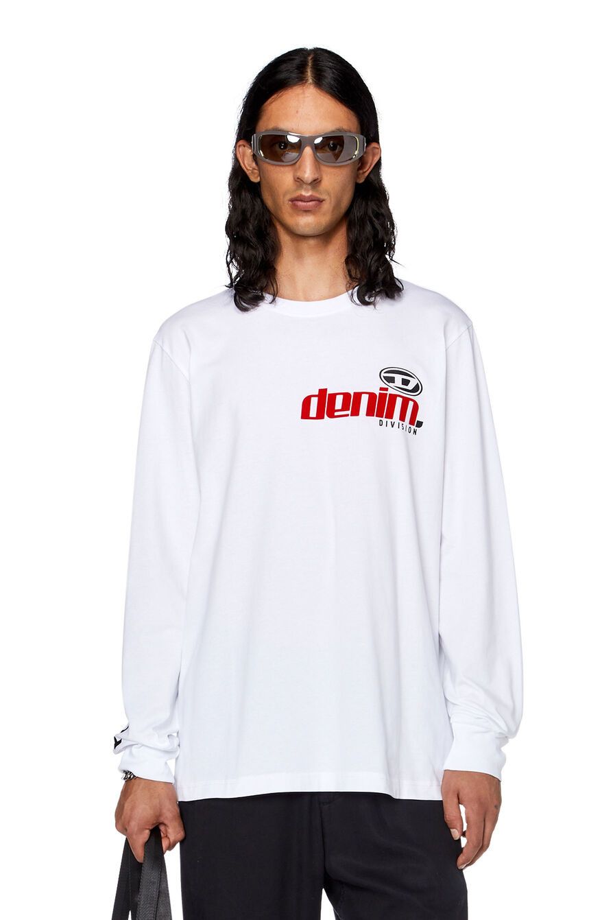 Diesel Diesel t-just-ls-l5 White Longsleeve XL Size US XL / EU 56 / 4 - 1 Thumbnail