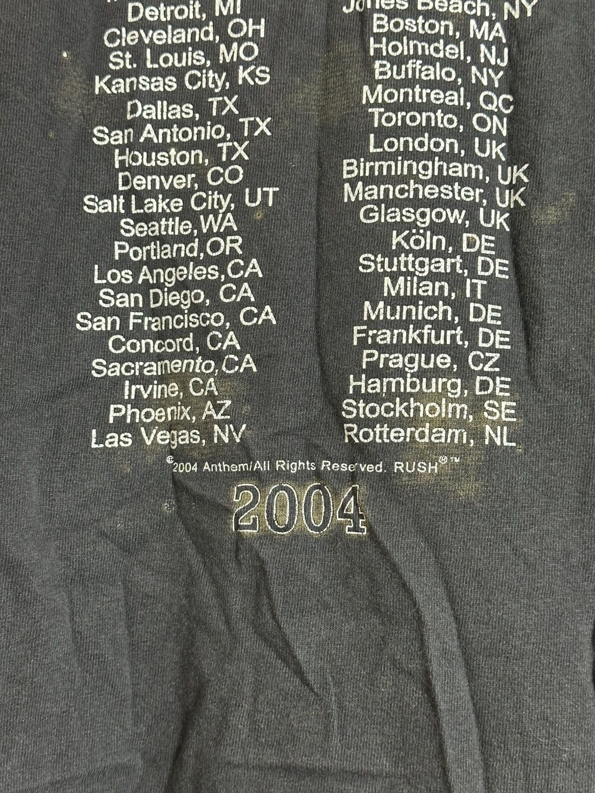 Band Tees 🔥 Rush 2004 Tour Vintage Band Tee Rock Distressed Shirt Size US M / EU 48-50 / 2 - 5 Thumbnail