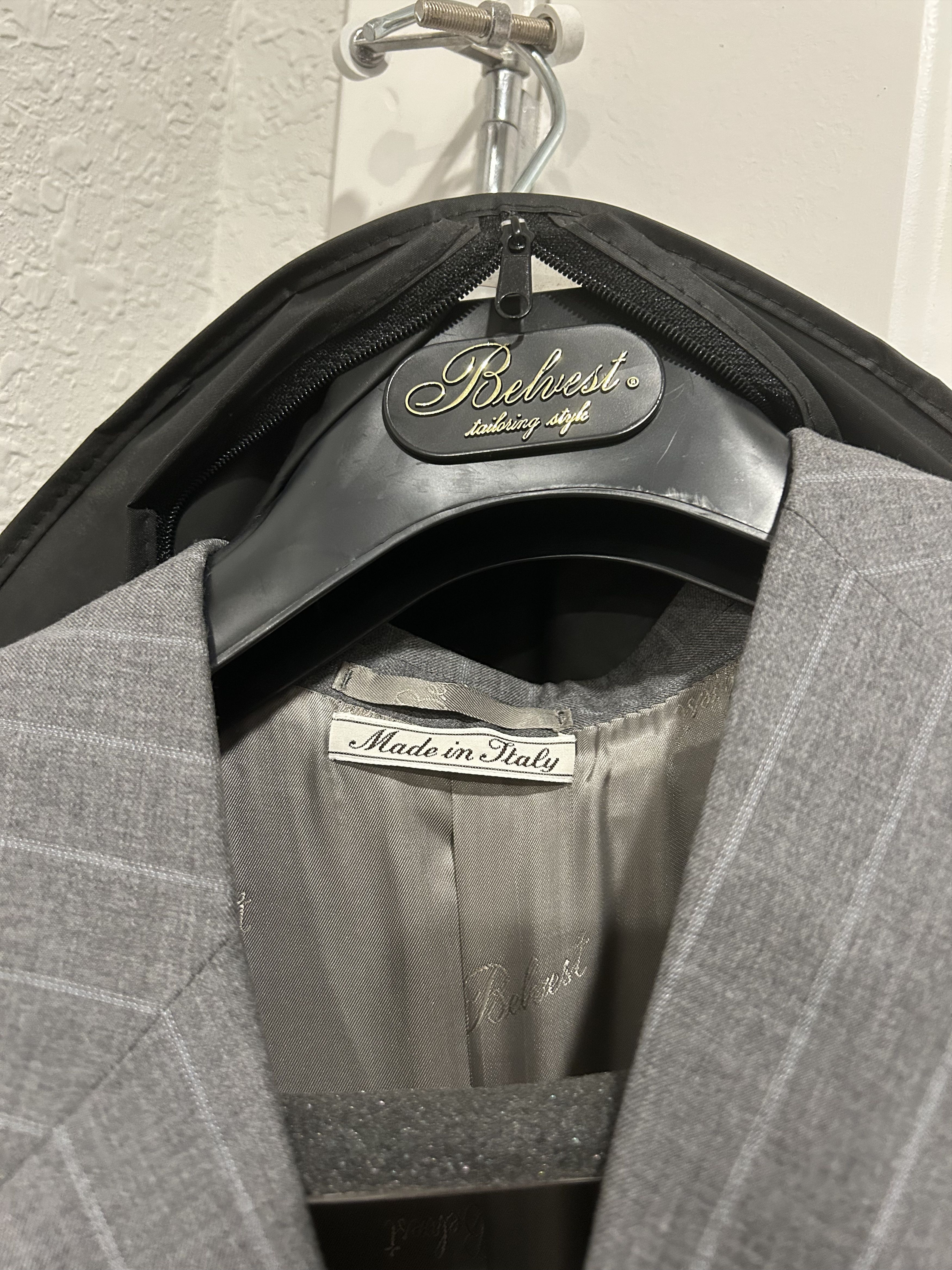 Other Vintage Custom Italian Behest Damiani Miami 2 Piece Suit Size 52R - 7 Thumbnail