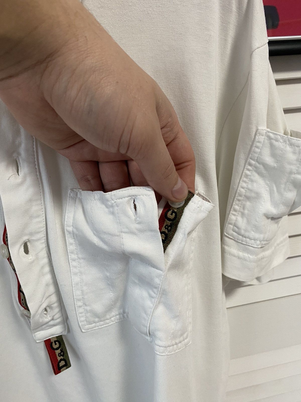 Dolce & Gabbana × Vintage Vintage Shirt Polo Dolce Gabbana Multi pocket Monogrammed Size US M / EU 48-50 / 2 - 6 Thumbnail