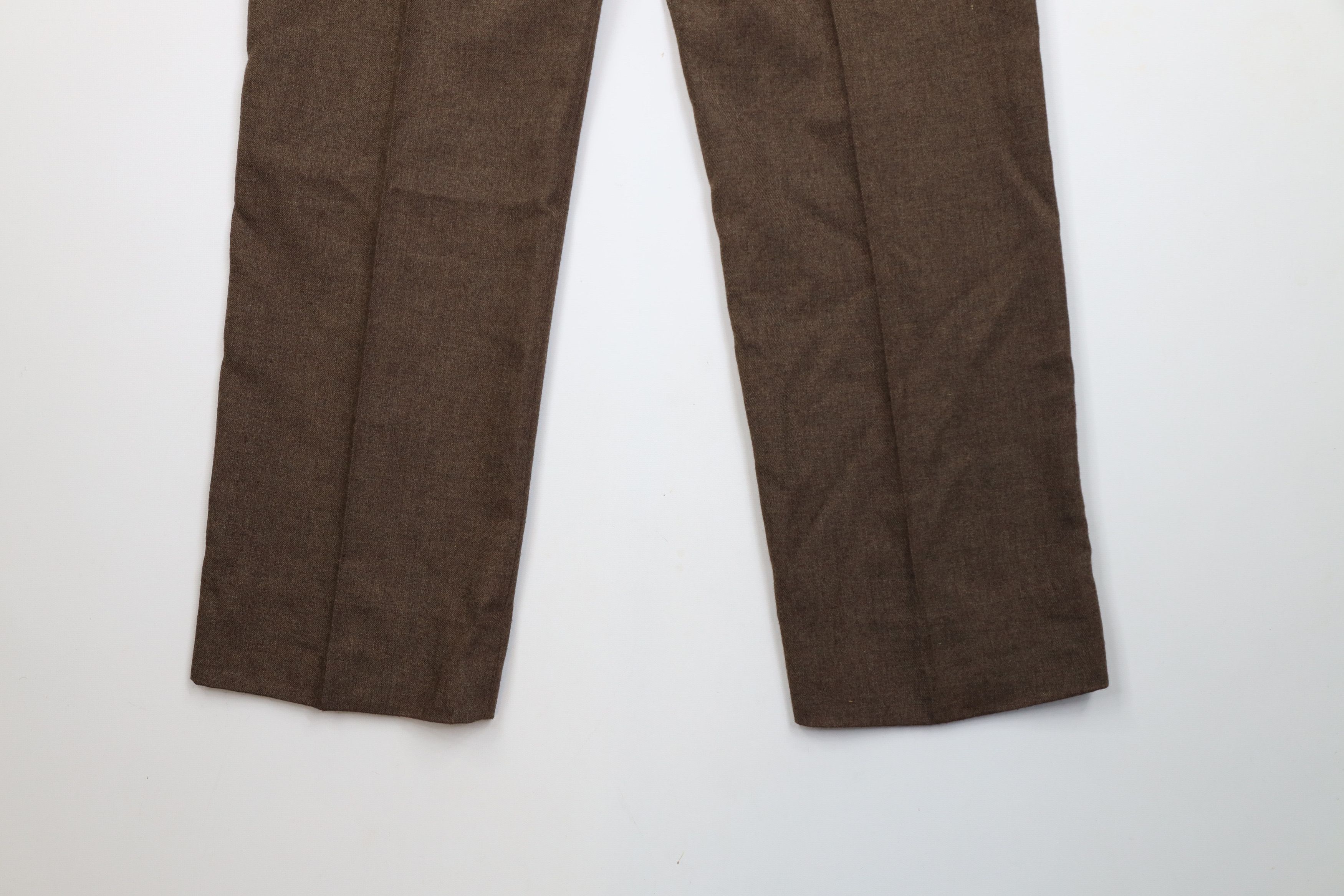 Vintage Vintage 70s Streetwear Flared Wide Leg Chino Pants Brown USA Size US 34 / EU 50 - 12 Thumbnail