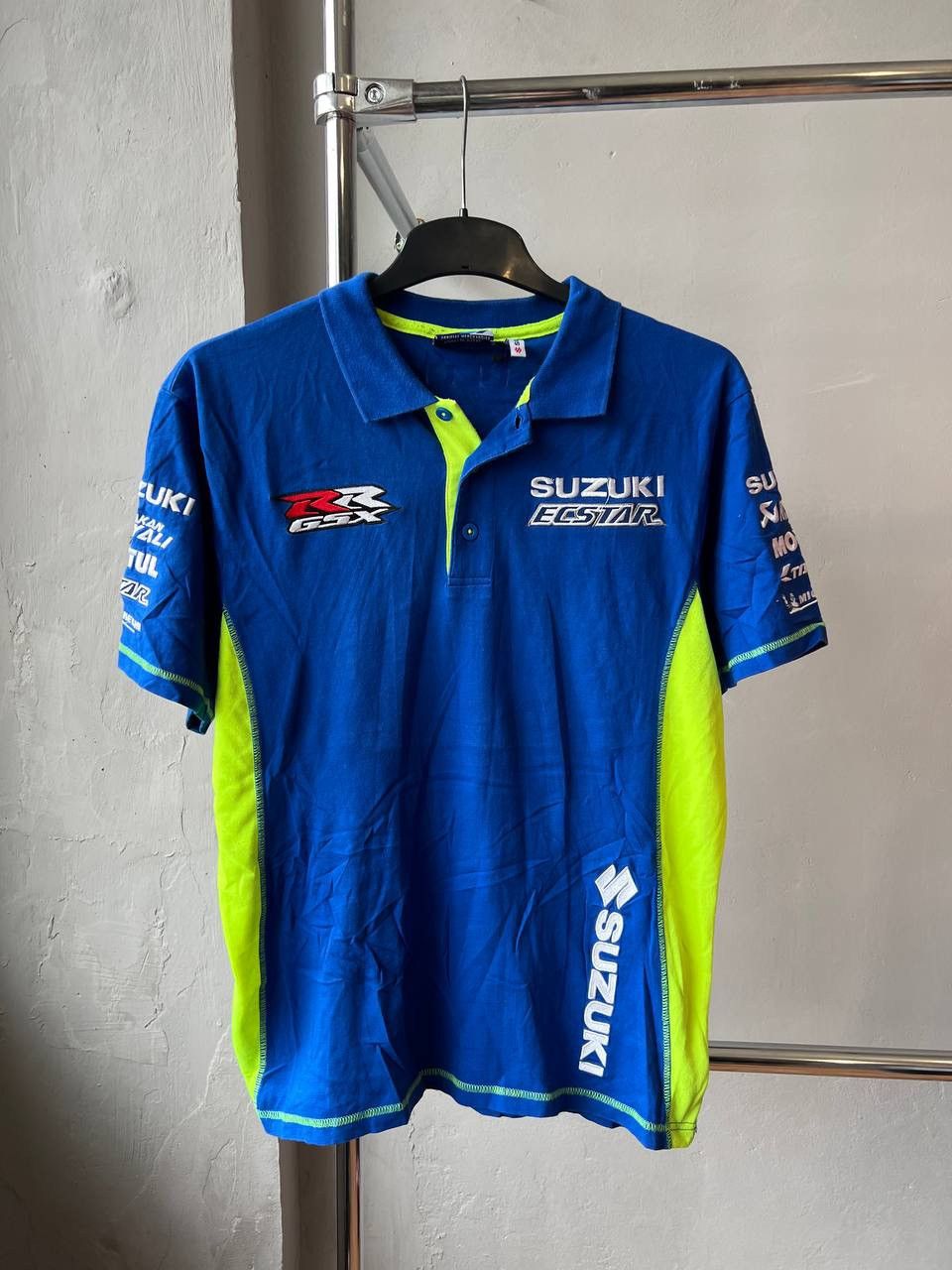 Vintage SUZUKI TEAM ECSTAR RARE RACING MERCHANDISE POLO SHIRT JERSEY Size US M / EU 48-50 / 2 - 3 Thumbnail