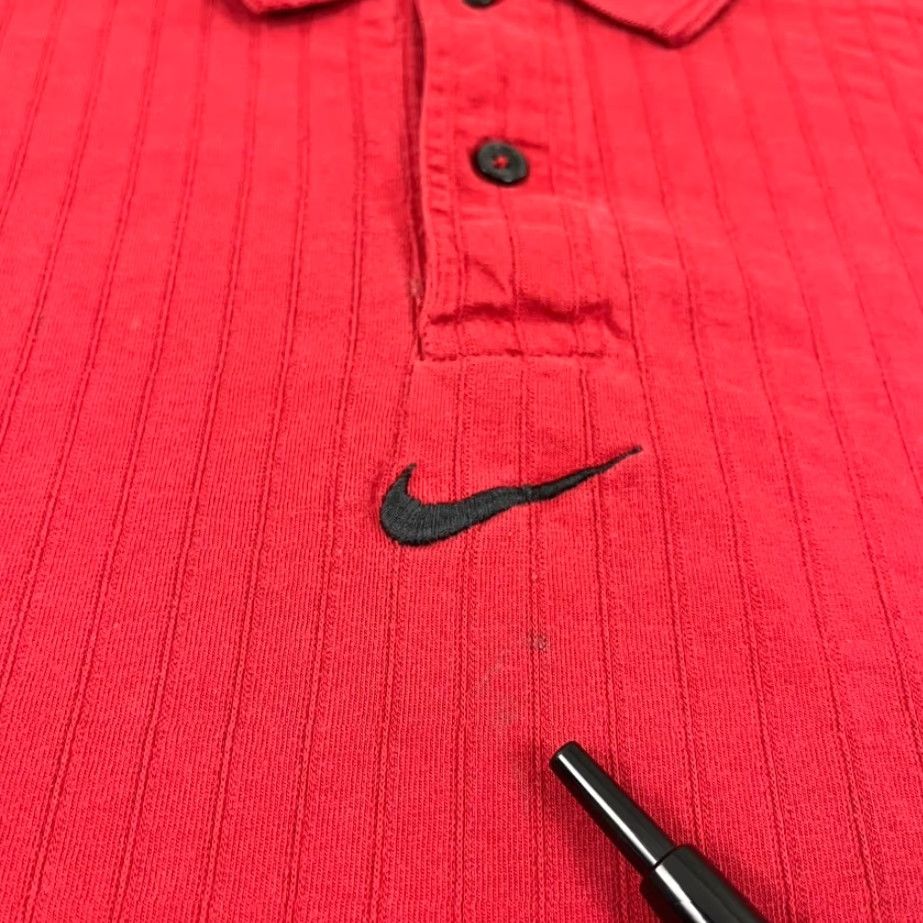 Nike VINTAGE Nike Tiger Woods Polo Shirt Mens 2XL Red Center Swoosh Check Retro Golf Size US XXL / EU 58 / 5 - 7 Thumbnail