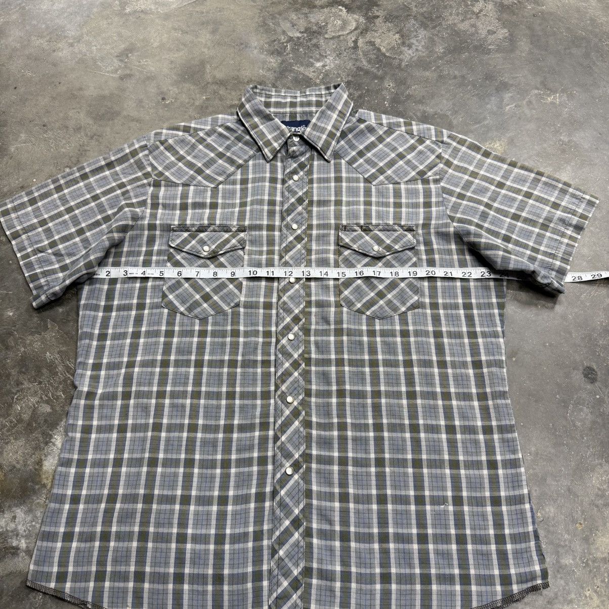 Wrangler Vintage Wrangler Brushpopper Pearl Snap Plaid Shirt Size US L / EU 52-54 / 3 - 6 Thumbnail