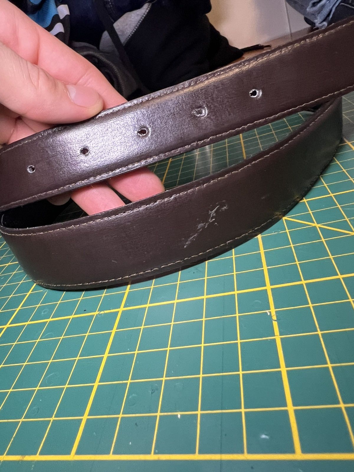 Giorgio Armani Vintage Georgio Armani reversible two-tone leather belt Size ONE SIZE - 4 Thumbnail