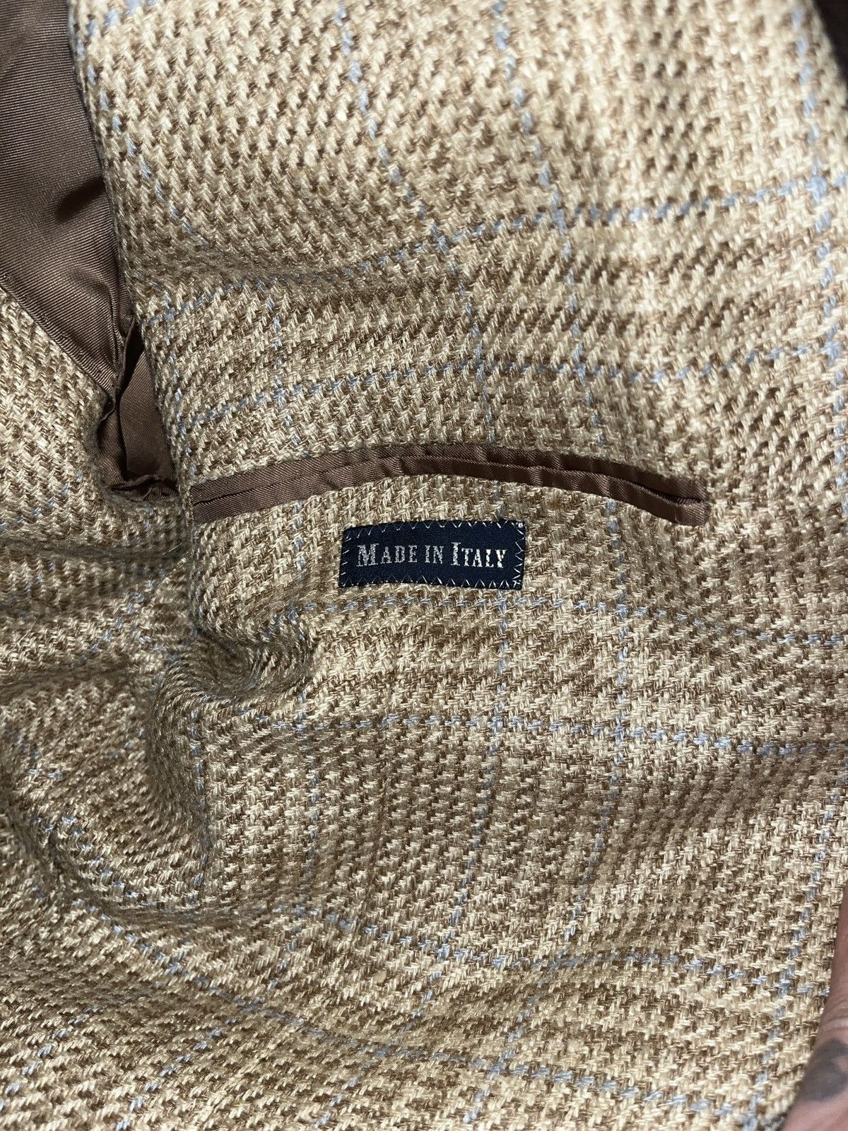 Polo Ralph Lauren Polo Ralph Lauren Blue Label Silk Linen 3/2 Roll Blazer 42 Size 42R - 9 Thumbnail