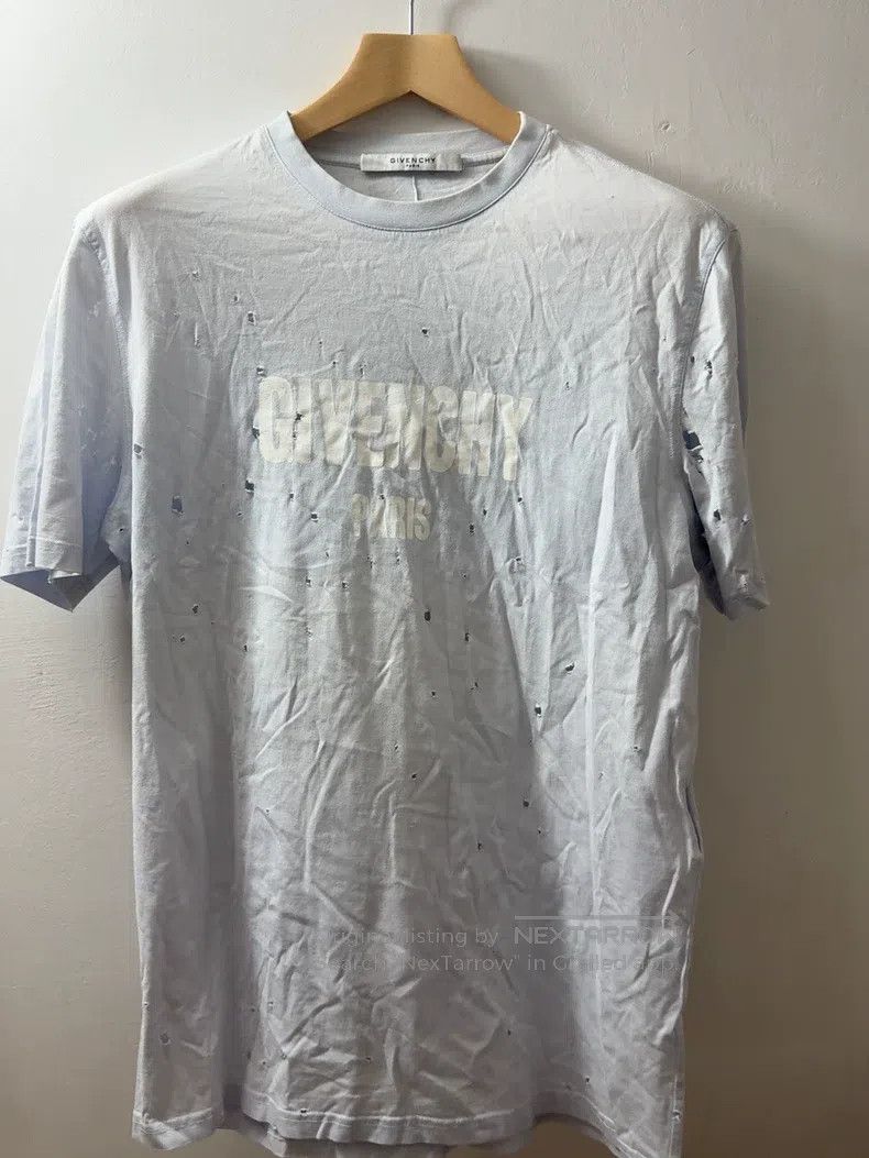 Givenchy Givenchy White Hole Short Sleeve T-Shirt Size XS Size US XS / EU 42 / 0 - 1 Thumbnail