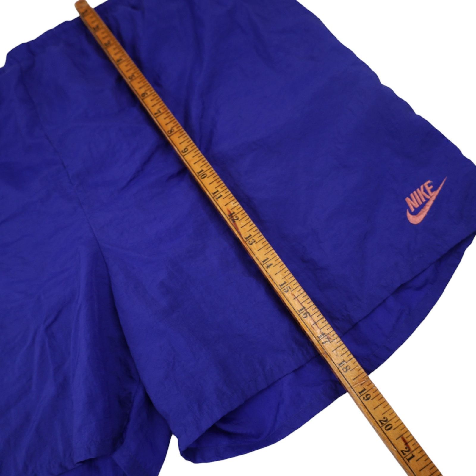 Nike × Vintage VTG 90s Nike Big Spellout Swim Trunks. Features 90s gray tag Size US 36 / EU 52 - 6 Thumbnail