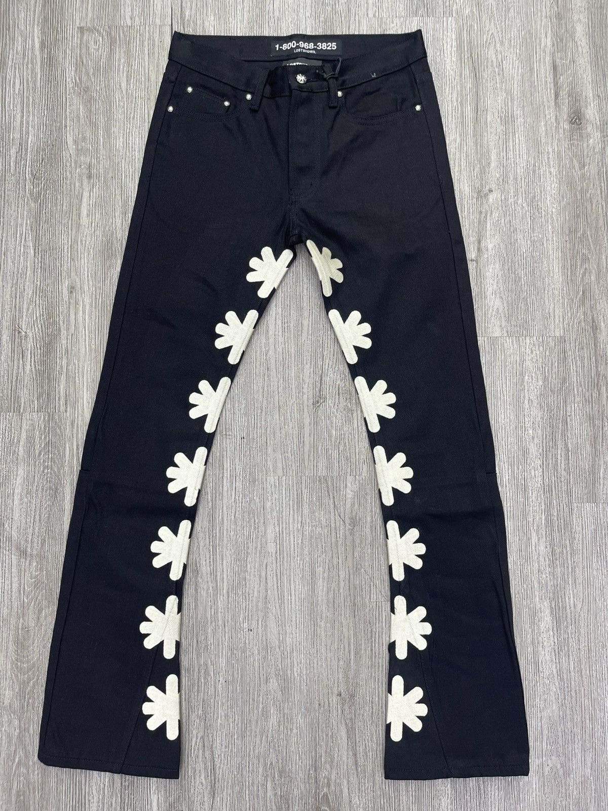 LOSTSHDWS Lost Shdws Denim jeans ( black/cream) Size US 30 / EU 46 - 1 Thumbnail