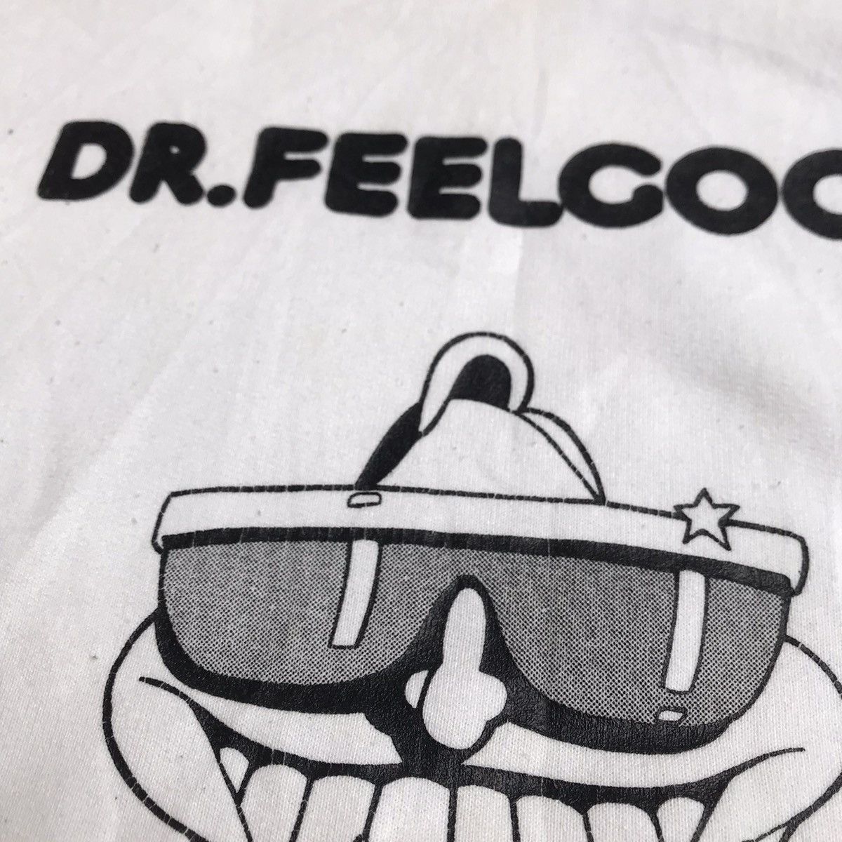 Band Tees × Vintage Vintage Dr Feelgood Hoodie Jumper White Jacket Sportswear Size US M / EU 48-50 / 2 - 2 Thumbnail