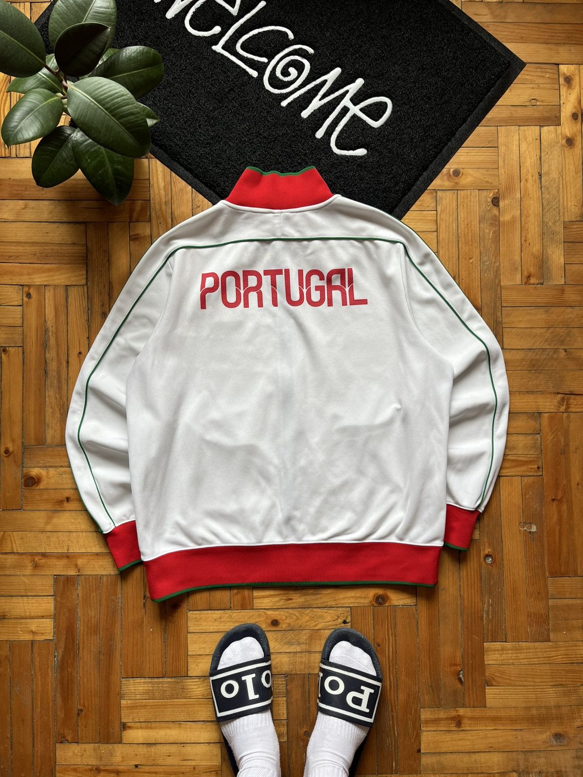 Nike × Vintage Vintage Nike Portugal 2010/2011 Football Track Jacket Size US XL / EU 56 / 4 - 5 Thumbnail