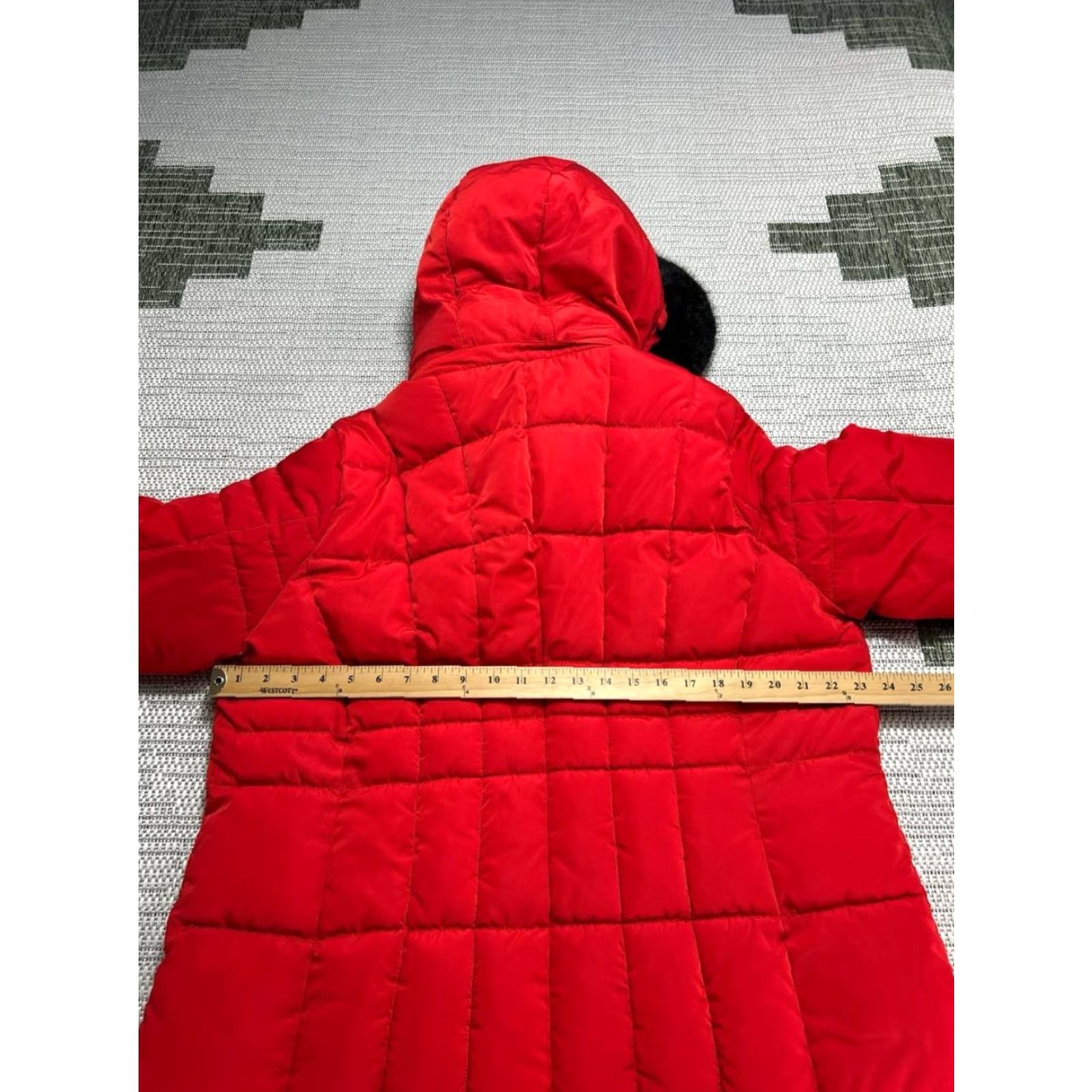Calvin Klein Calvin Klein Jacket Womens 1X Red Insulated Full Zip Puffer Shirt Size XL / US 12-14 / IT 48-50 - 6 Thumbnail