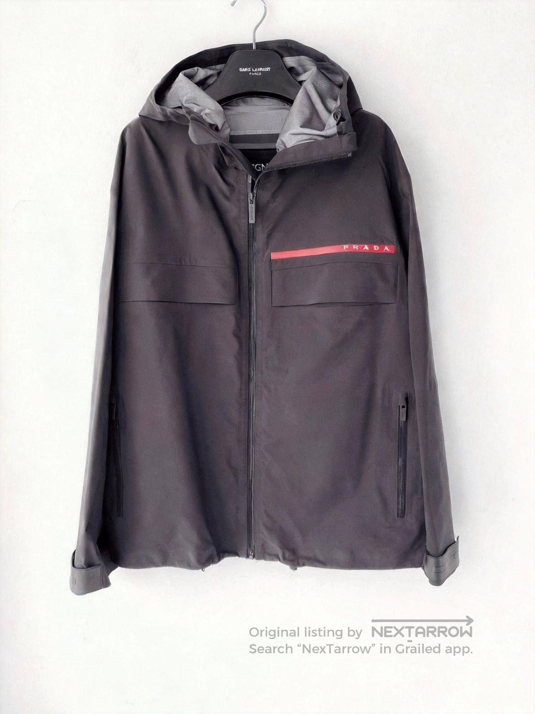 Prada Prada Gore Tex Black Nylon 42 Jacket Art.280312 Mat.JZA