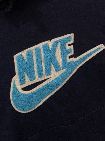 Nike Nke Big Logo Towel Hoodie Navy Blue Size US S / EU 44-46 / 1 - 2 Thumbnail