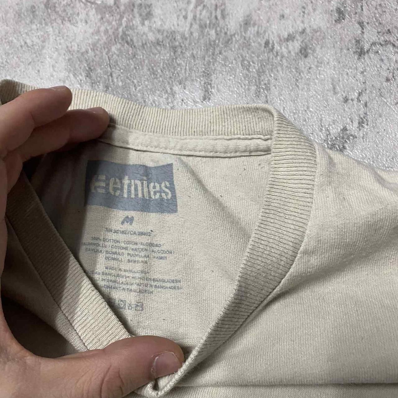 Etnies Cream and blue Etienne t-shirt Size US M / EU 48-50 / 2 - 3 Thumbnail