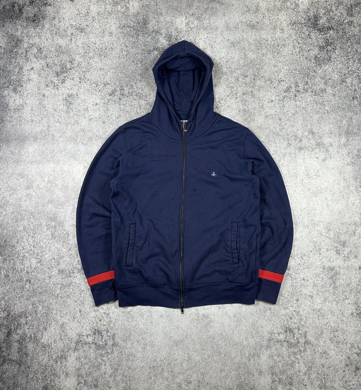 Vivienne Westwood Vivienne Westwood Logo Zip Up Hoodie Streetwear Style Opium Size US L / EU 52-54 / 3 - 1 Thumbnail
