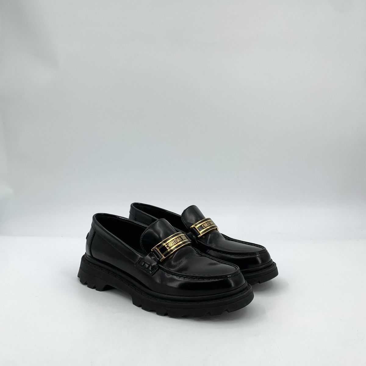 Dior Dior Size 36 Black Leather Casual Loafers Size US 6 / IT 36 - 1 Thumbnail