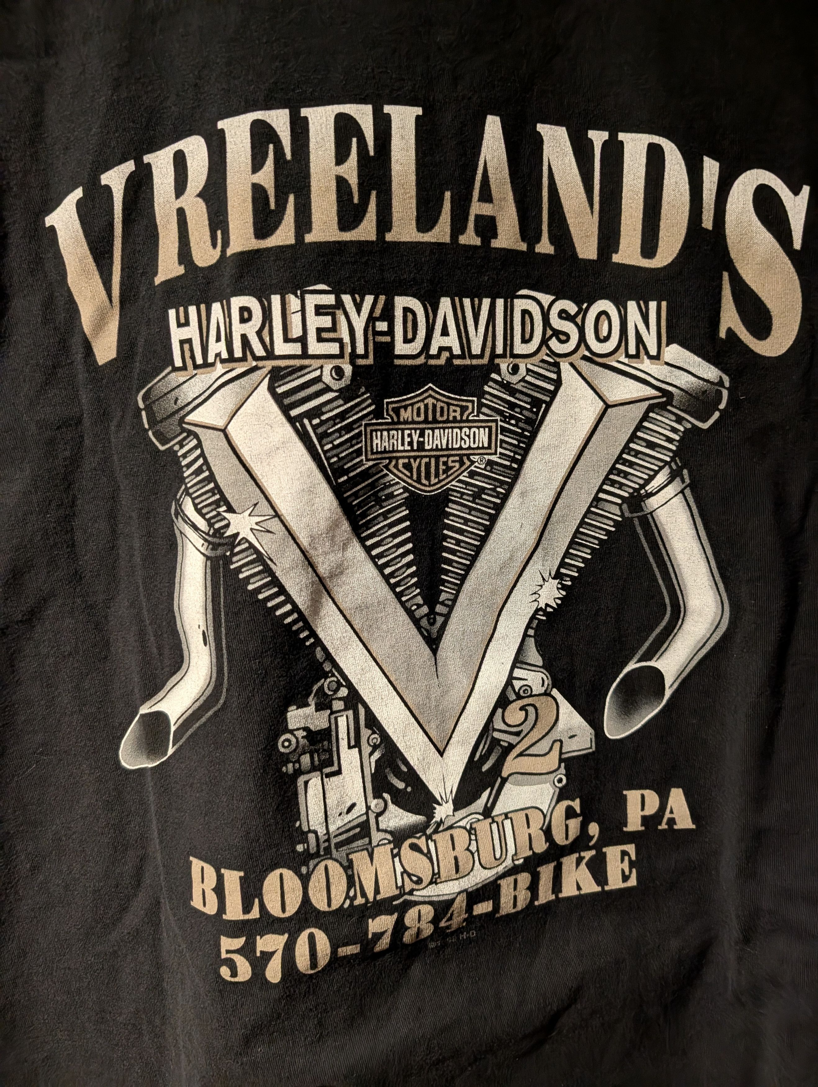 Harley Davidson HARLEY DAVIDSON 4XL Vreeland’s Bloomsburg PA Biker Tee Size US XXL / EU 58 / 5 - 6 Thumbnail