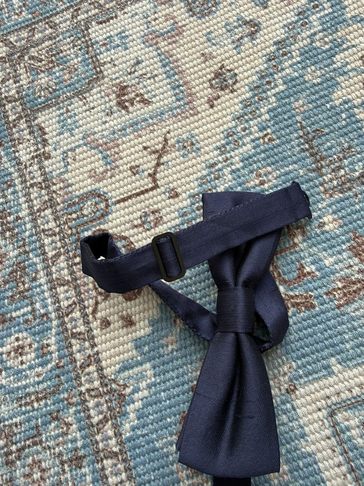 Dolce & Gabbana Dolce & Gabbana Silk Navy Men Bowtie Size ONE SIZE - 7 Thumbnail
