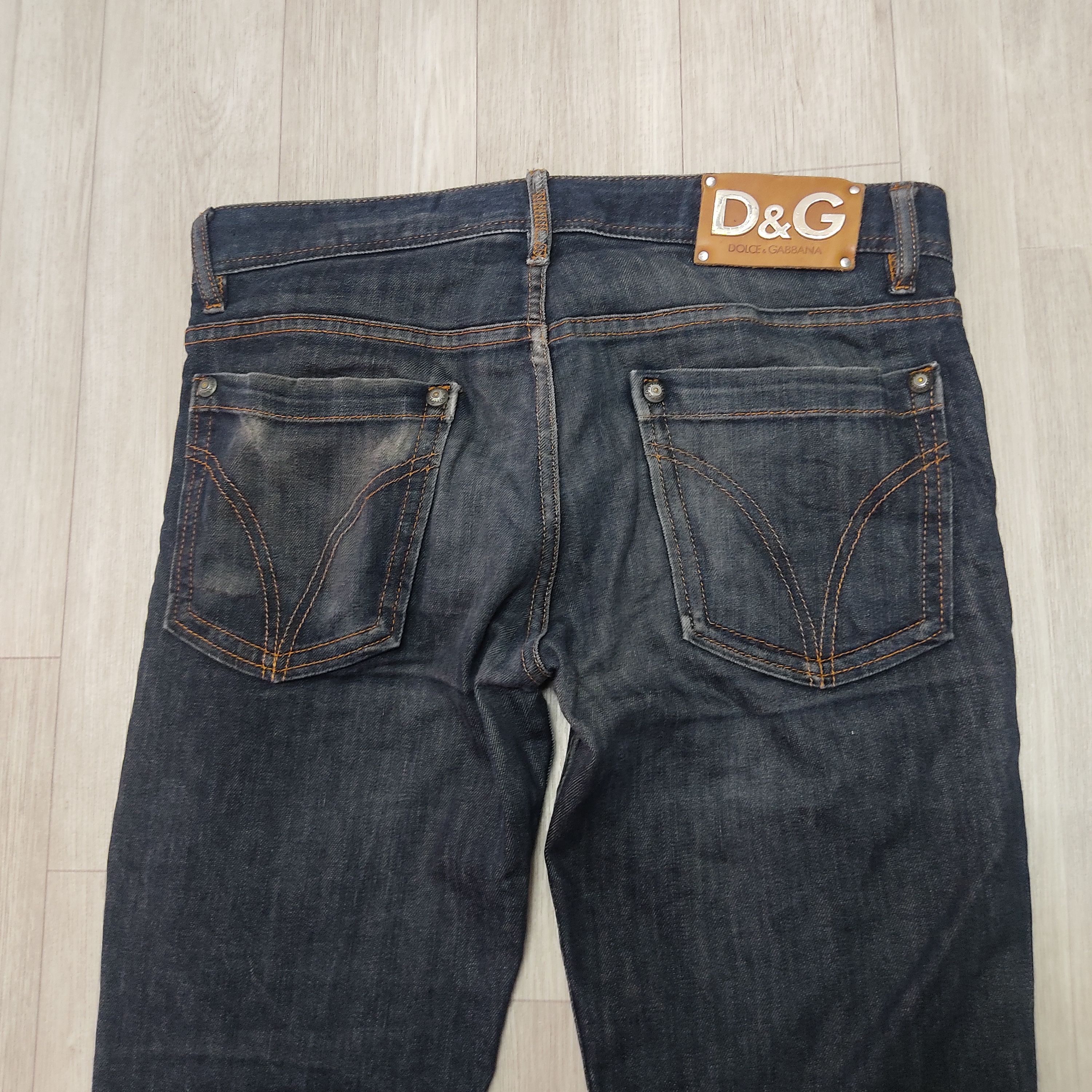 Dolce & Gabbana DOLCE & GABBANA Low Rise Straight Cut Slim Fit Denim Pants Size US 33 - 14 Thumbnail