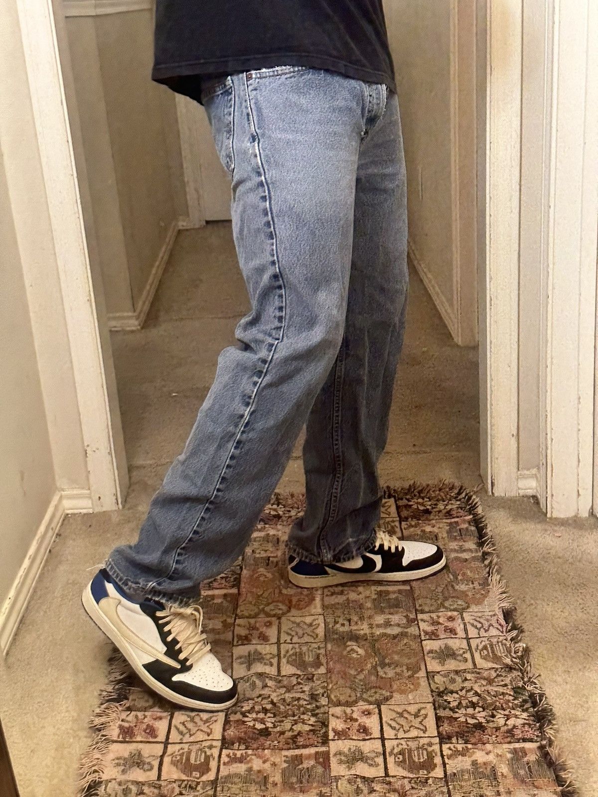 Levi's × Vintage Crazy Vintage Y2K/2000s Levi’s 505 Baggy Skater Denim Jeans Size US 34 / EU 50 - 3 Thumbnail