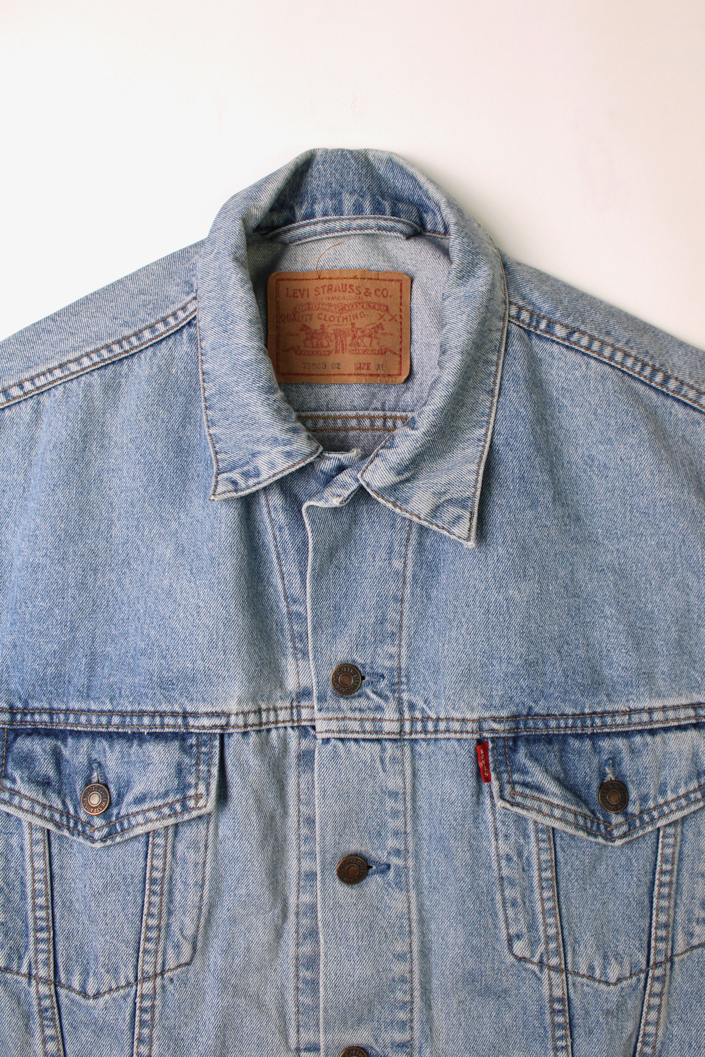 Levi's Levis Vintage Denim Trucker Jacket 1980S Vtg XL Size US XL / EU 56 / 4 - 2 Thumbnail