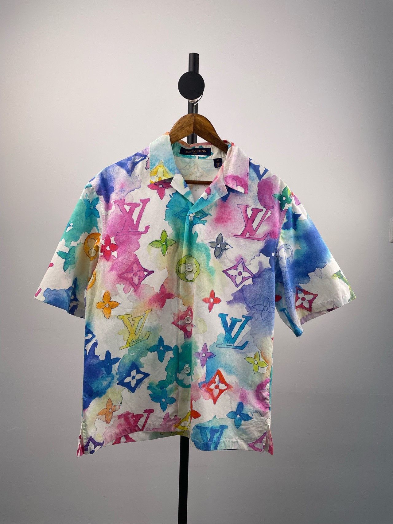 Louis Vuitton Louis Vuitton Color ink full logo short sleeve shirt Nextar Size US XS / EU 42 / 0 - 3 Thumbnail