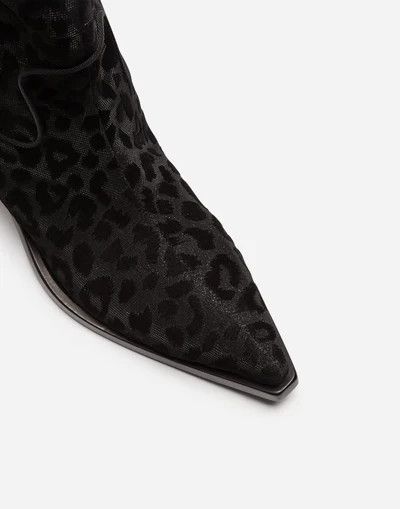 Dolce & Gabbana o1y0825 Cowboy Ankle Boots in Black Size US 4 / IT 34 - 2 Thumbnail