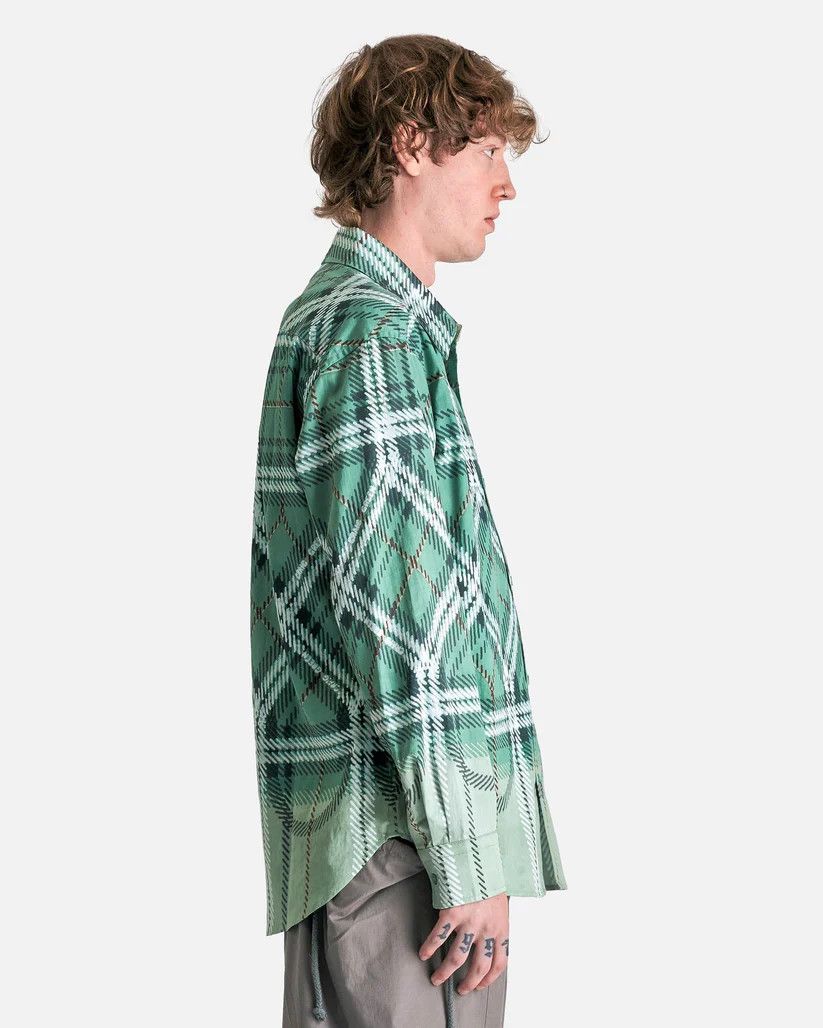 Craig Green o1s1v1r1oon0925 Fade Shirt in Green Plaid Size US M / EU 48-50 / 2 - 2 Thumbnail