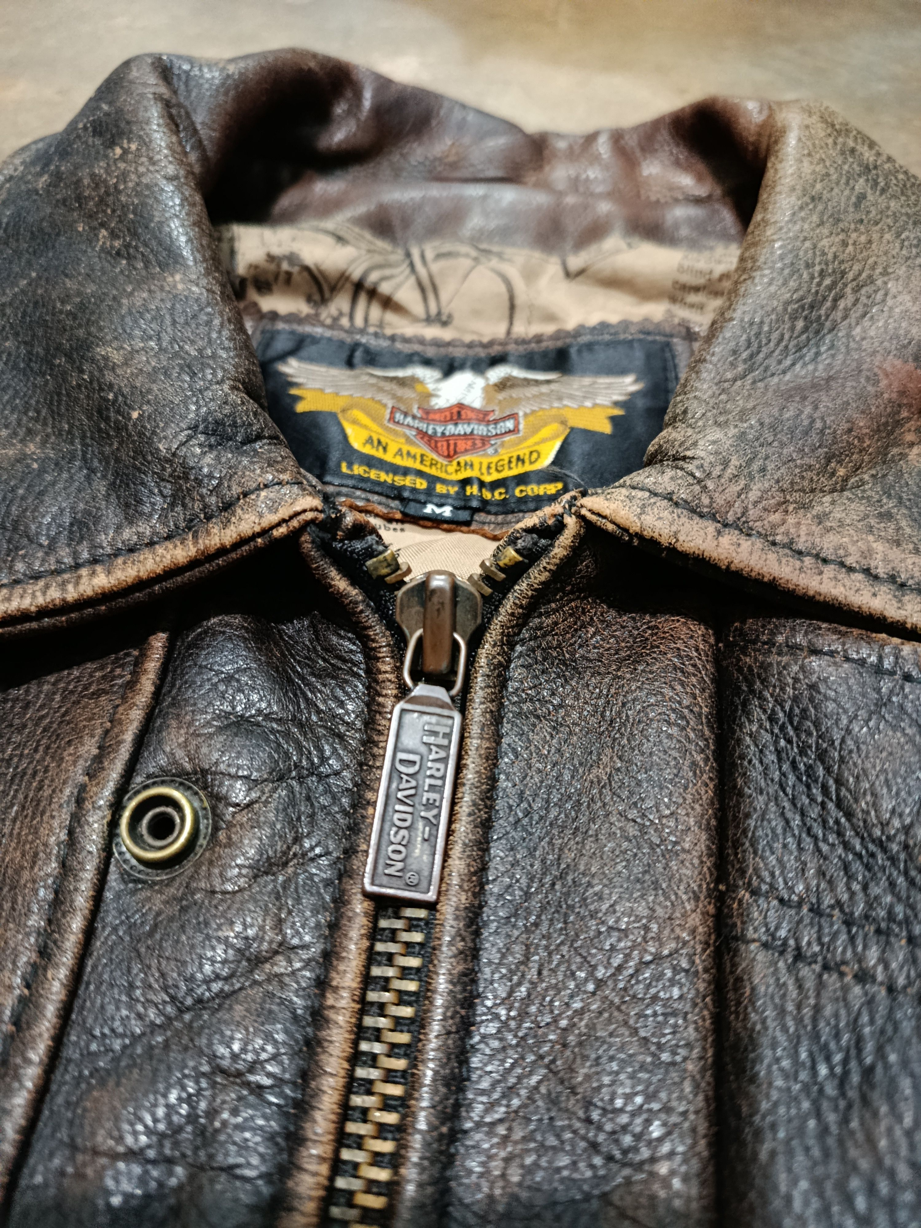 Harley Davidson Vintage Harley Davidson leather jacket Size US M / EU 48-50 / 2 - 10 Thumbnail